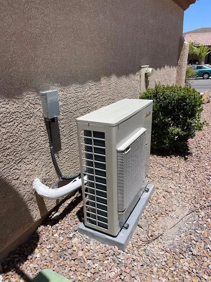 Residential air conditioning condenser unit in Schriever